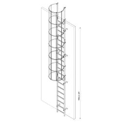 FLUCHTLEITERN AUS STAHL PAKET 4-6 M