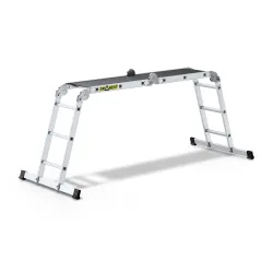 PRO-Aluminiumleiter PRO 4X3 Sprossen 150 Kg Universal mit Podest