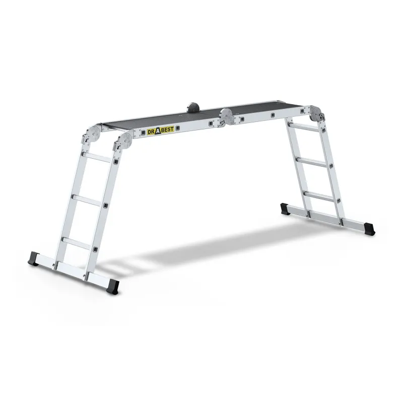 PRO-ALUMINIUM-LEITER PRO 4X3 SPROSSEN 150 KG UNIVERSAL MIT PODEST