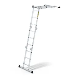 PRO-Aluminiumleiter PRO 4X3 Sprossen 150 Kg Universal mit Podest