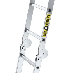 PRO-Aluminiumleiter PRO 4X3 Sprossen 150 Kg Universal mit Podest