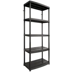KUNSTSTOFFREGAL FÜR DEN KELLER/DIE GARAGE 180X74X40CM 50 KG/DIE ABLAGE