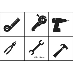 Fluchtleiter aus Stahl PAKET 3 M Fluchtleiter aus Stahl PAKET 3 M