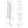 FLUCHTLEITERN AUS STAHL PAKET 4-6 M