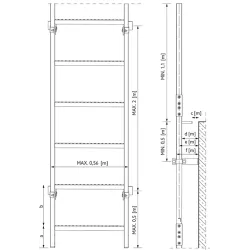 Fluchtleiter aus Stahl PAKET 6-8 M Fluchtleiter aus Stahl PAKET 6-8 M