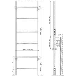 FLUCHTLEITERN AUS STAHL PAKET 6-8 M