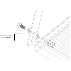 Stahlstufe/Universalpodest - für Industrieleitern