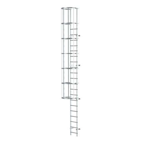 Fluchtleiter aus Stahl PAKET 4-6 M