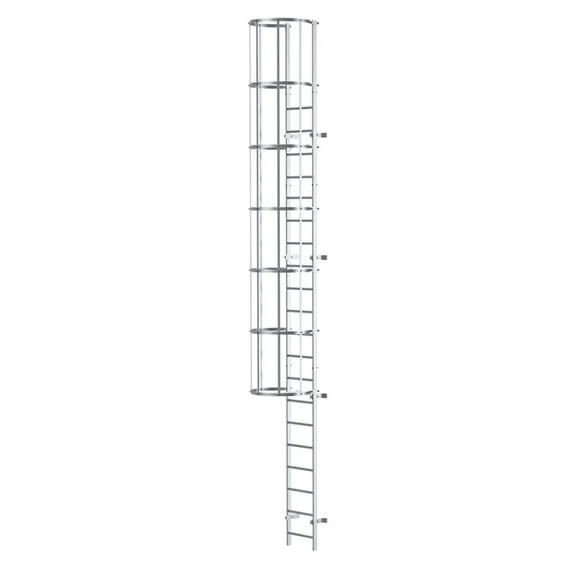 EINLÄUFIGE LEITER MIT SCHUTZKORB BIS ZU 4-6 M EINLÄUFIGE LEITER MIT SCHUTZKORB BIS ZU 4-6 M