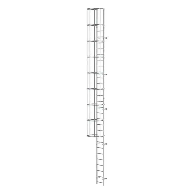 EINLÄUFIGE LEITER MIT SCHUTZKORB BIS ZU 6-8 M EINLÄUFIGE LEITER MIT SCHUTZKORB BIS ZU 6-8 M