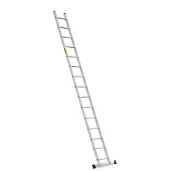 PRO-Aluminium-Anlegeleiter 15 Sprossen 150 Kg