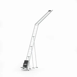 Leiterwinde mit Wagen für Photovoltaik-Module