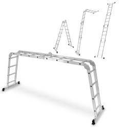 Universelle Haushaltsleiter 4x4 Stufen, 125 kg