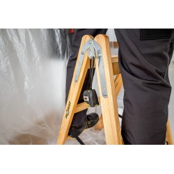 PRO-Holzleiter 3 Stufen 150 Kg Malerleiter