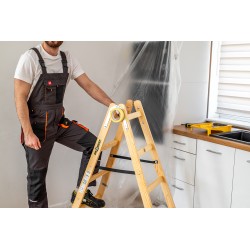 PRO-Holzleiter 4 Stufen 150 Kg Malerleiter