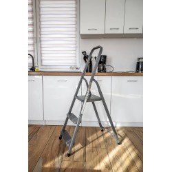 HOME-Stahlleiter 3 Stufen 125 Kg HOME-Stahlleiter 3 Stufen 125 Kg