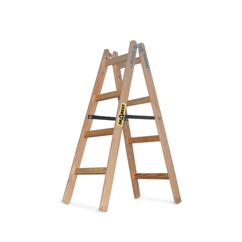 PRO-Holzleiter 4 Stufen 150 Kg Malerleiter