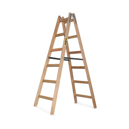 PRO-Holzleiter 6 Stufen 150 Kg Malerleiter