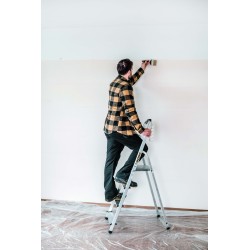 HOME-ALUMINIUM LEITER 4 STUFEN 125 KG