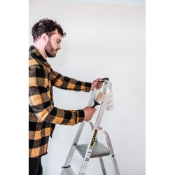 HOME-ALUMINIUM LEITER 4 STUFEN 125 KG