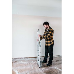 HOME-ALUMINIUM LEITER 4 STUFEN 125 KG
