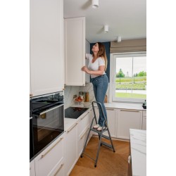 HOME-Stahlleiter 3 Stufen 125 Kg HOME-Stahlleiter 3 Stufen 125 Kg