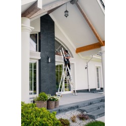 MAX-Aluminiumleiter 3-teilig 3X7 Sprossen 150 Kg