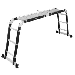 Universelle Heimleiter aus Aluminium und Stahl mit Plattform 125 kg