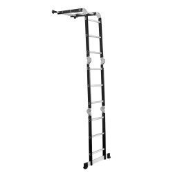 Universelle Heimleiter aus Aluminium und Stahl mit Plattform 125 kg