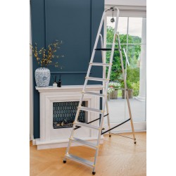 HOME-ALUMINIUMLEITER 8 STUFEN 125 KG