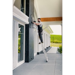 PRO-Aluminium - Anlegeleiter 12 Sprossen 150 Kg