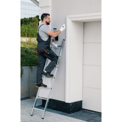 PRO-Aluminium-Anlegeleiter 7 Sprossen 150 Kg