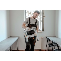 PRO-Aluminiumleiter zweiseitig 2 Stufen 150 Kg