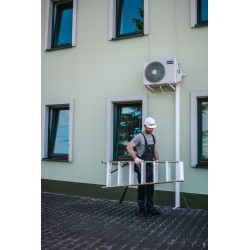 PRO-Aluminiumleiter zweiseitig 7 Stufen 150 Kg