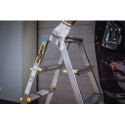 PRO-Aluminiumleiter zweiseitig 8 Stufen 150 Kg