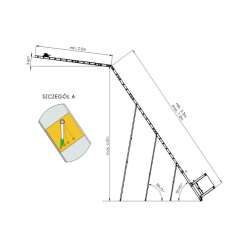 Schrägaufzug mit Wagen für Photovoltaik-Module